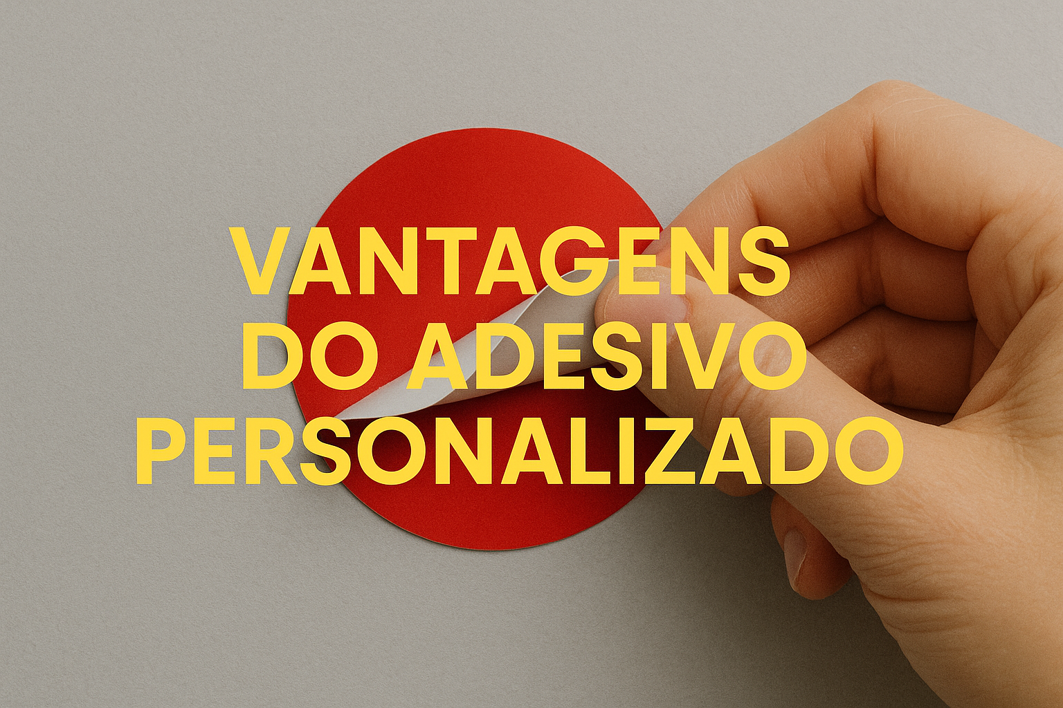 Vantagens do adesivo personalizado